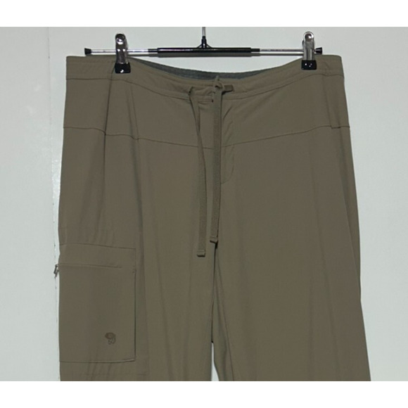 Mountain Hardwear Cargo Pants Womens 12/32 Tan Performance Hiking Actual 34X31 - Picture 2 of 9